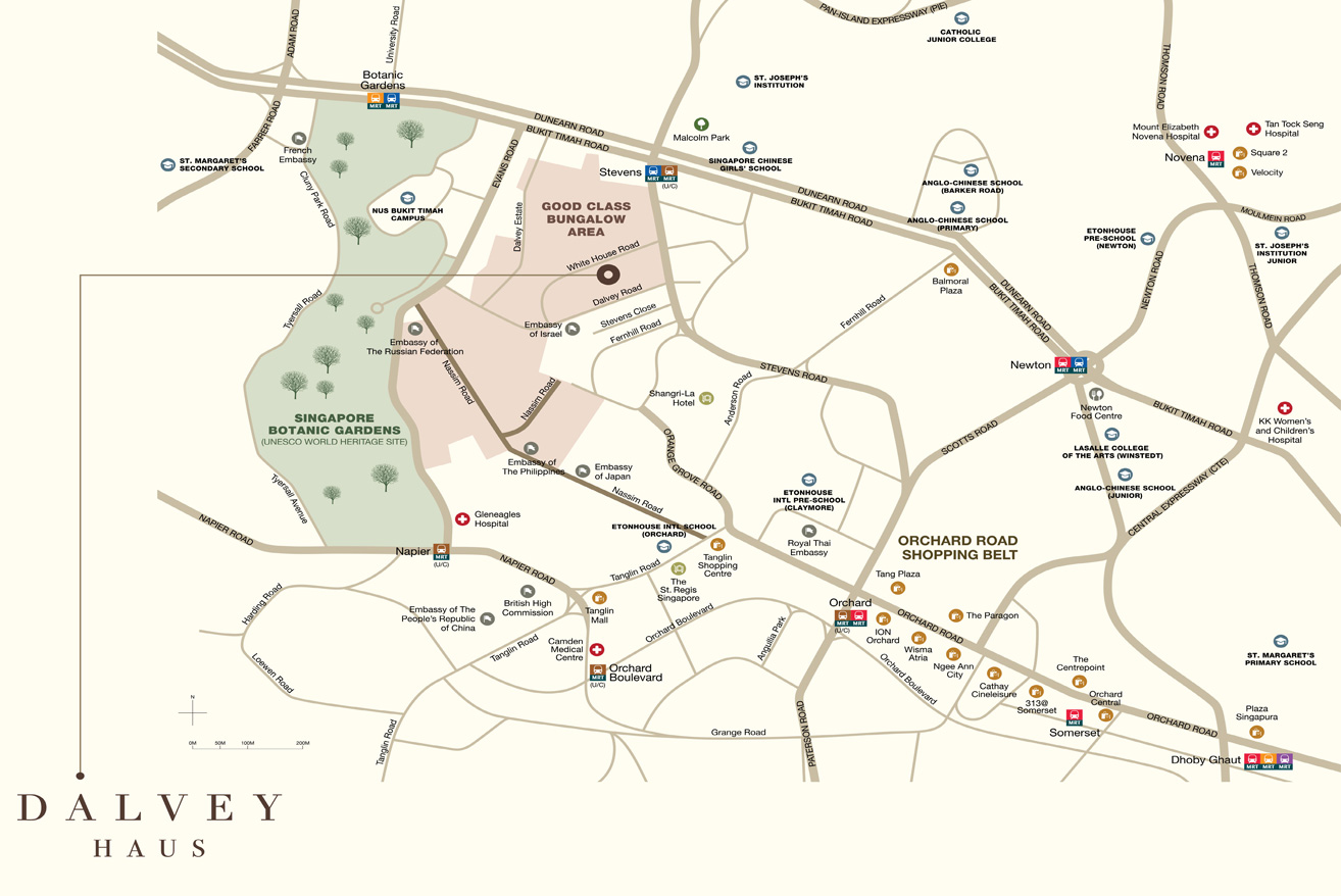 Dalvey Haus location map