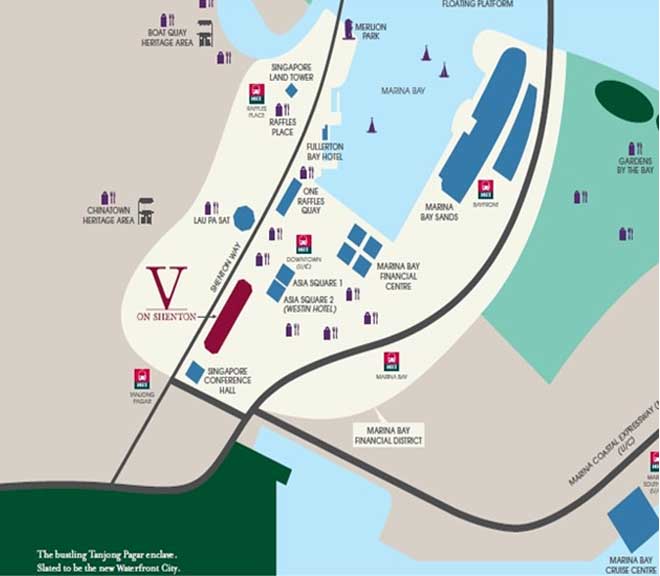 V on Shenton  location map