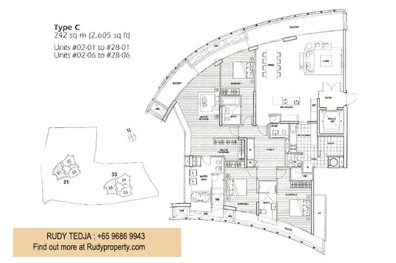 [SOLD] Condominium - 4 Bedroom at Saint Thomas Suites for Sale
