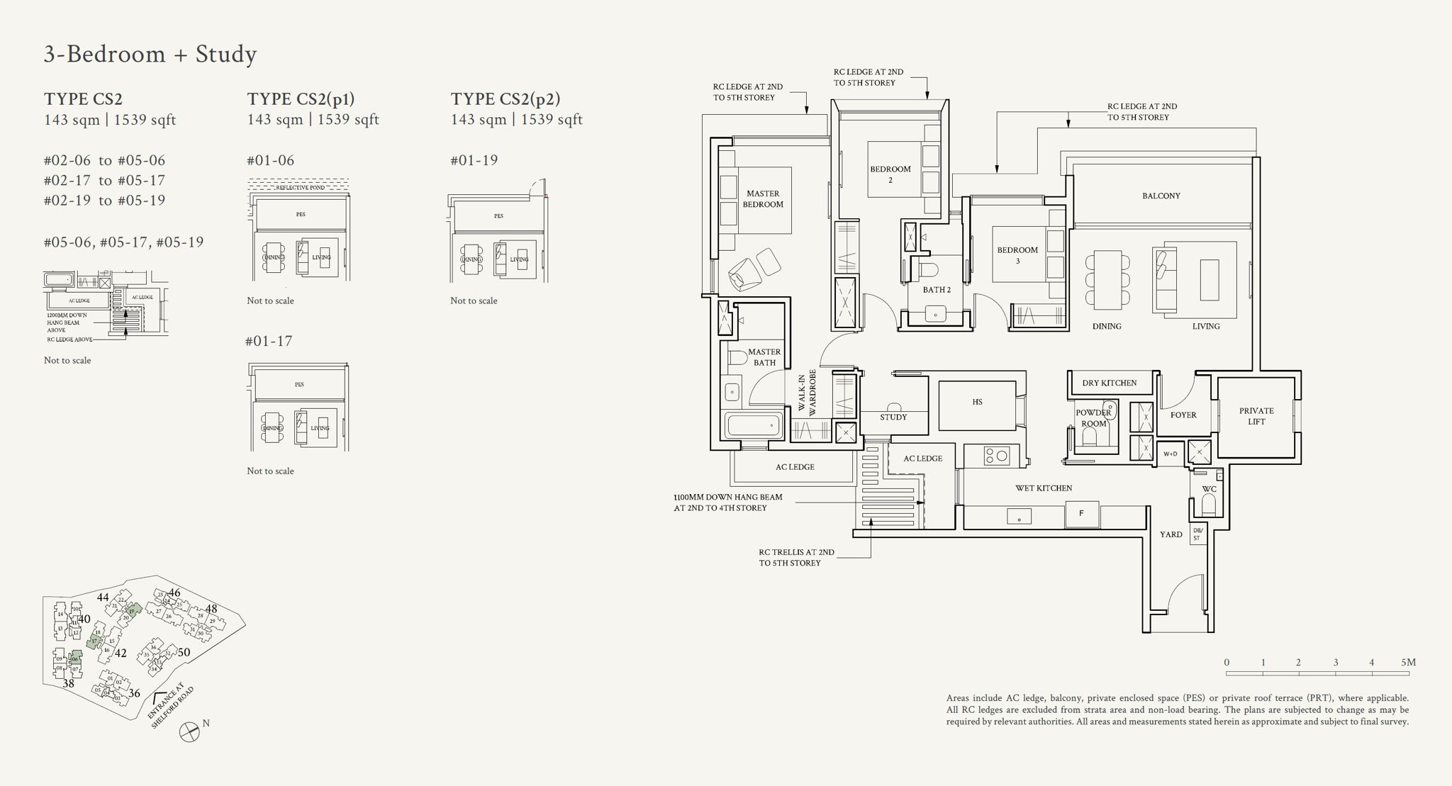 3-Bedroom + Study at Watten House for Sale